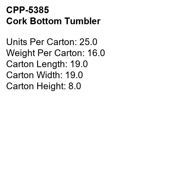Cork Bottom Tumbler 5