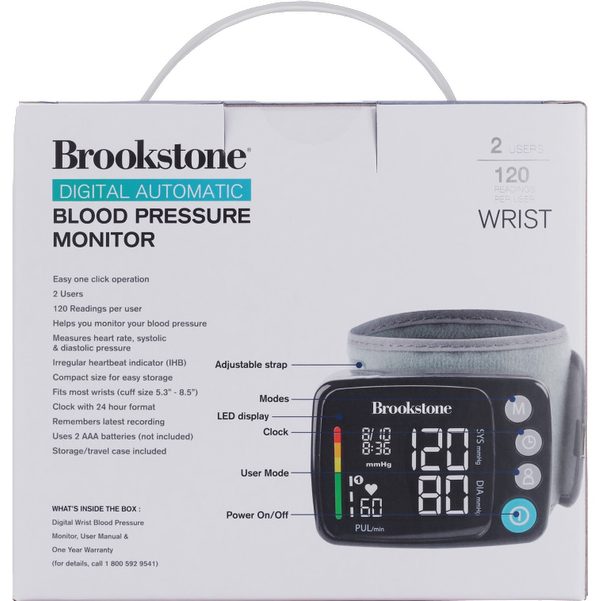 Brookstone® Digital Blood Pressure Monitor 15