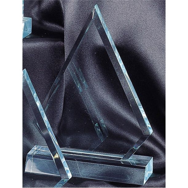 7 3/4" Triangle Jade Acrylic Award 2