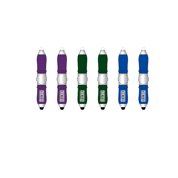 Pressure Reducing Pen Fingertip Gyroscope Rotary Lamp