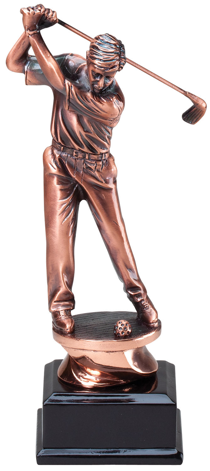 Copper Finish Male Golf Resin - Driver 1