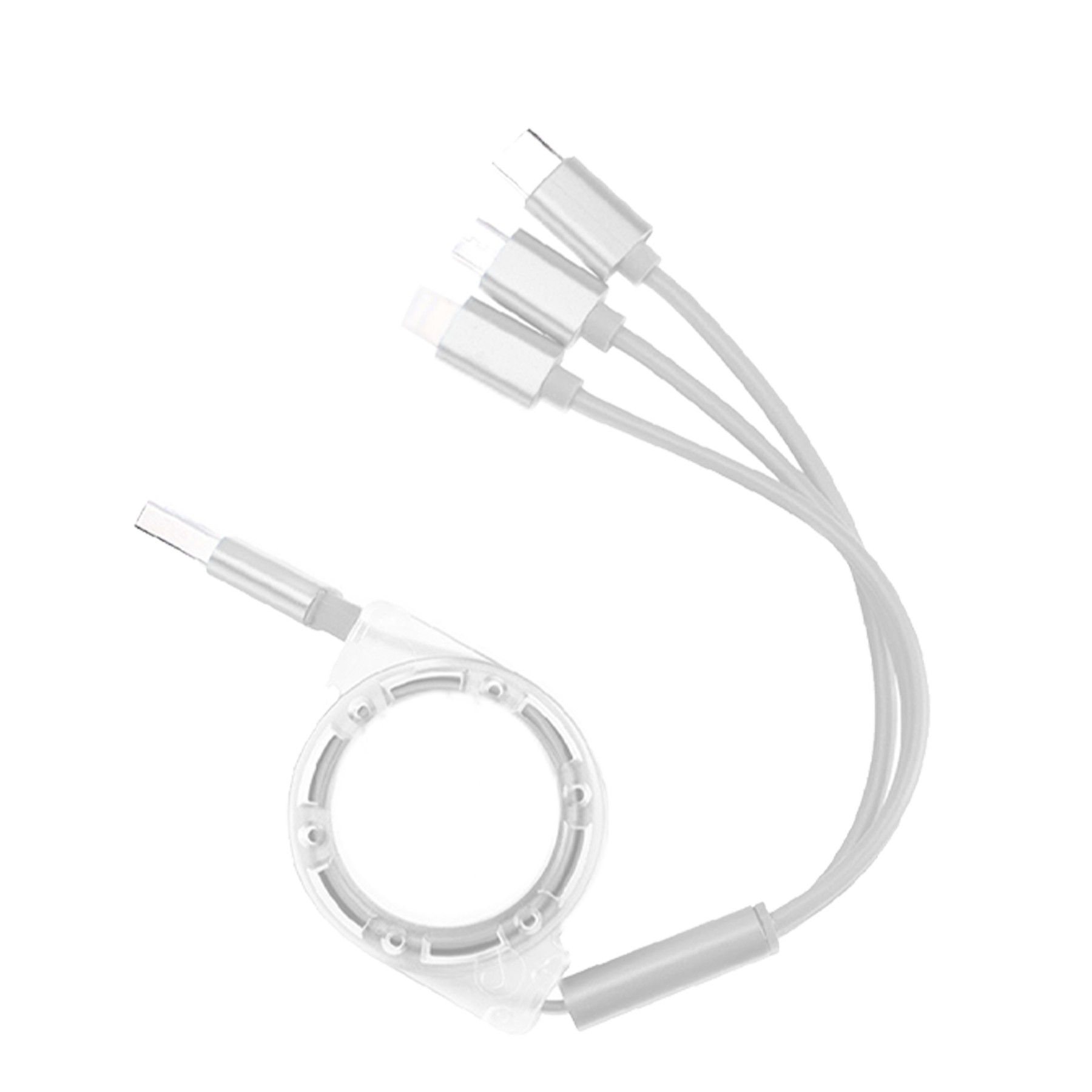 Multi Retractable Crystal Charging Cable 4
