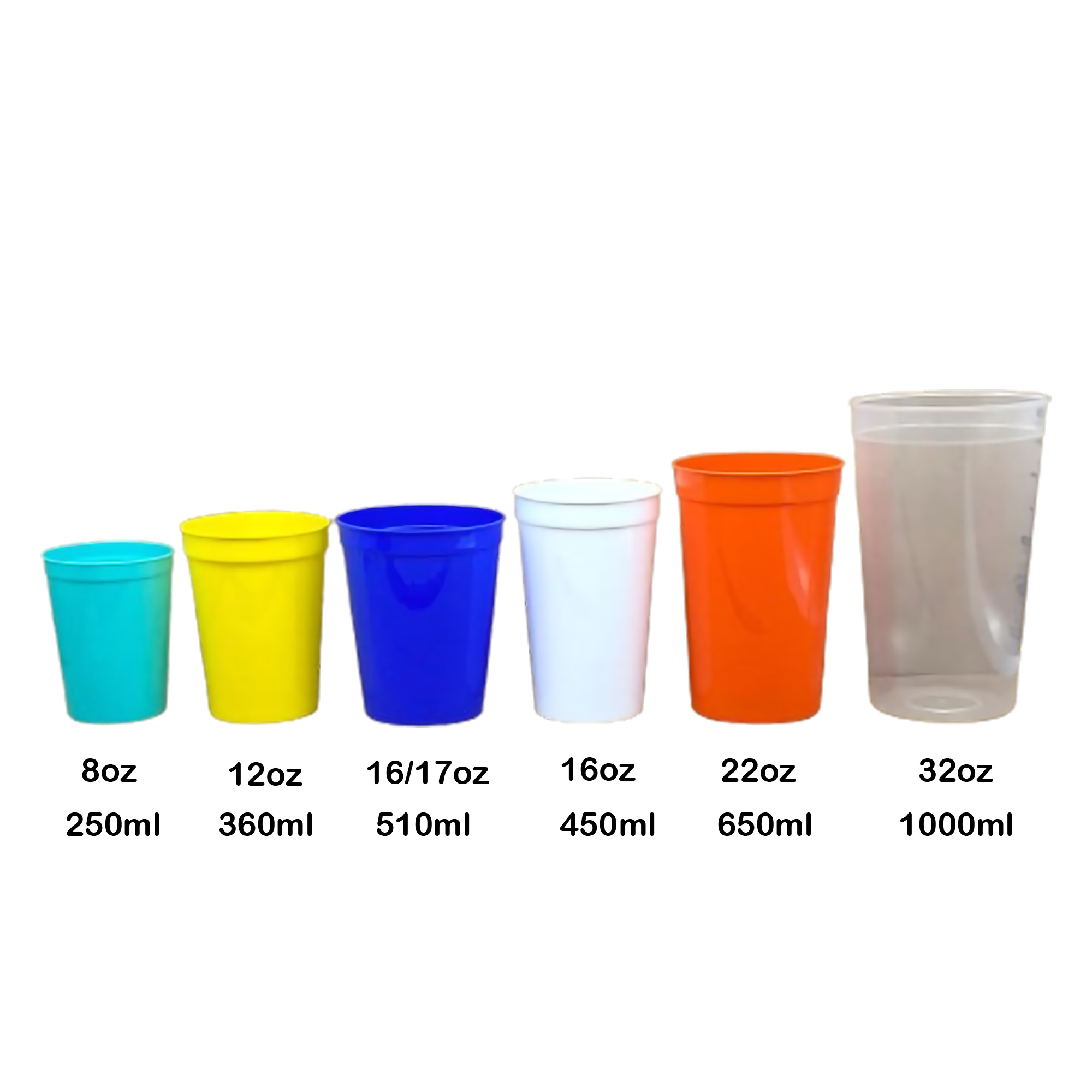 MOQ20 Personal 16oz Stadium Reusable Plastic Party Cup 2