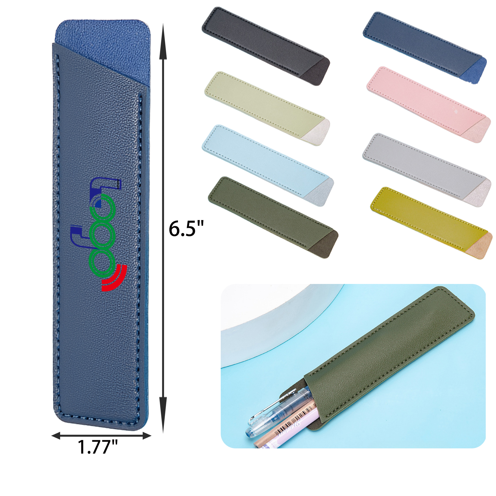 PU Leather Soft Pen Sleeve Pouch 3