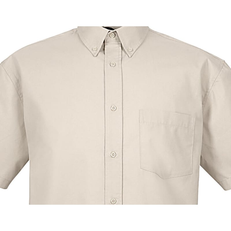 UltraClub Adult Short-Sleeve Whisper Twill 12