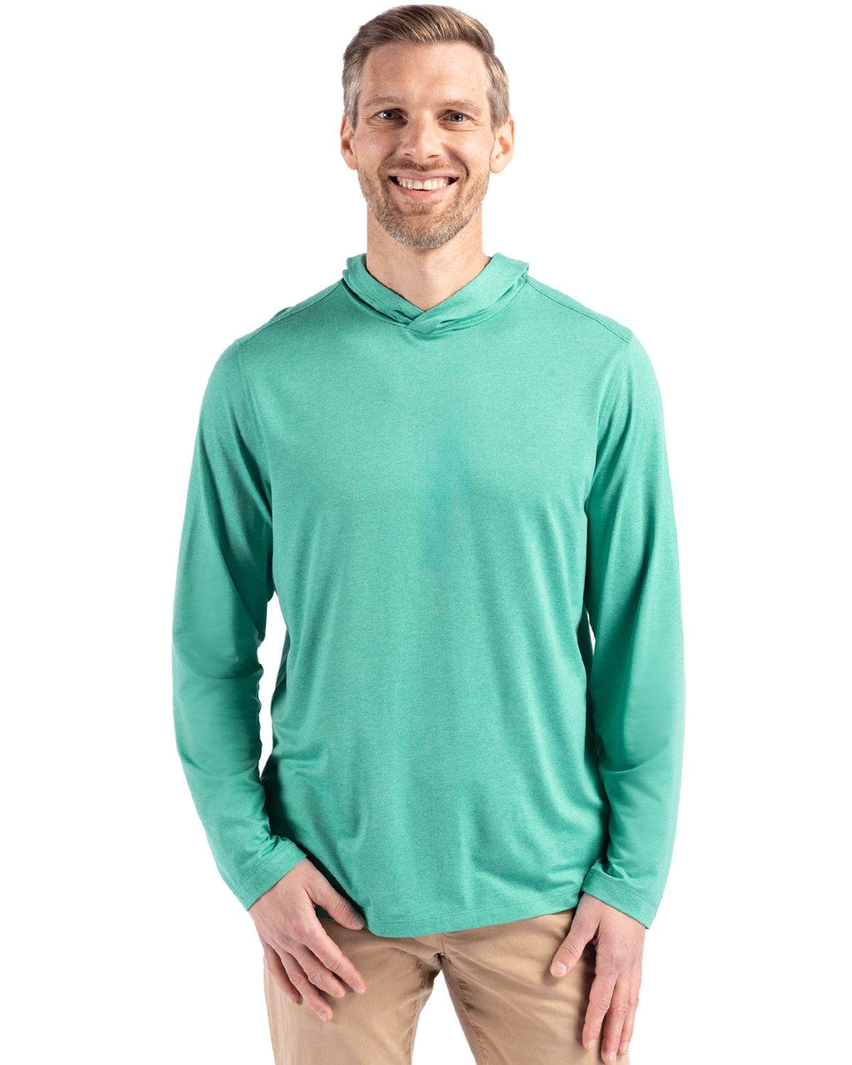 Cutter & Buck Coastline Recycled Double Peached Mens Hooded Pullover 23