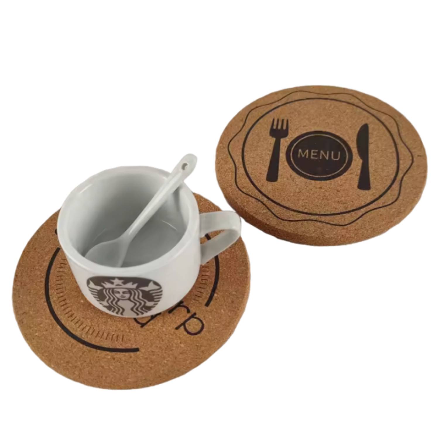 Eco-friendly Round Cork Wood Coaster 3