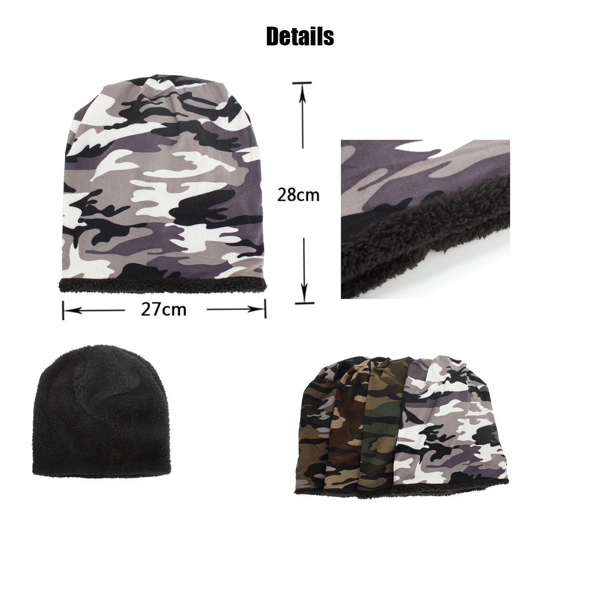 Thick Warm Slouchy Beanie 2