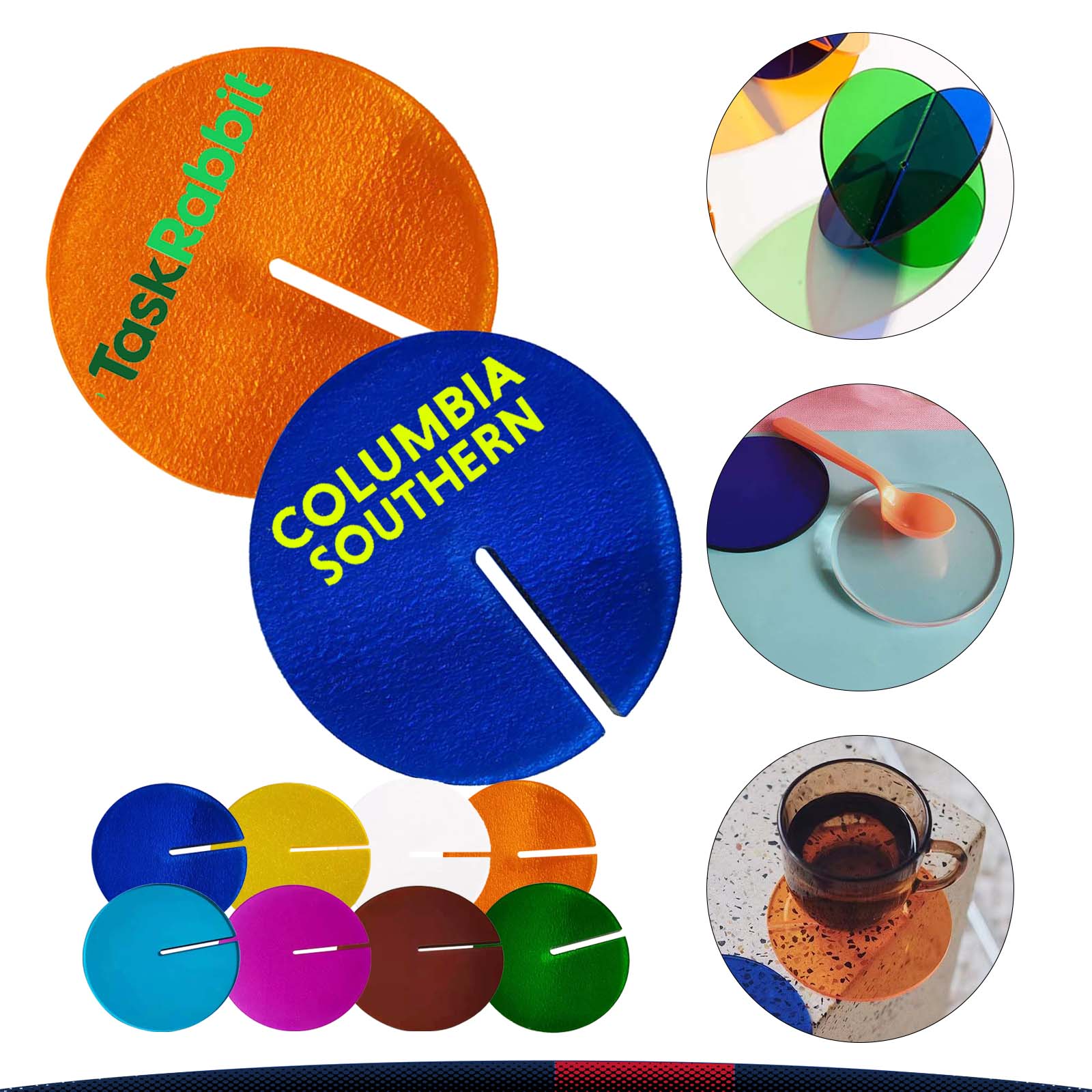 Colorful Acrylic Coaster 6