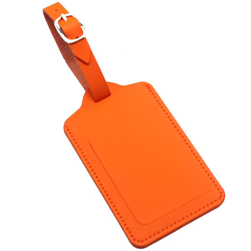 PU Leather Luggage Tag W/ Open Window 9