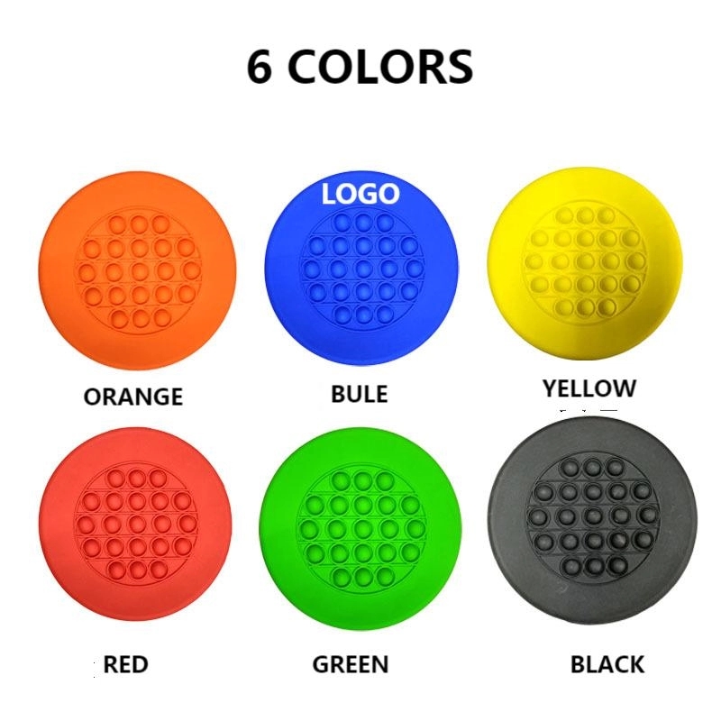 Silicone push pop flying discs 2