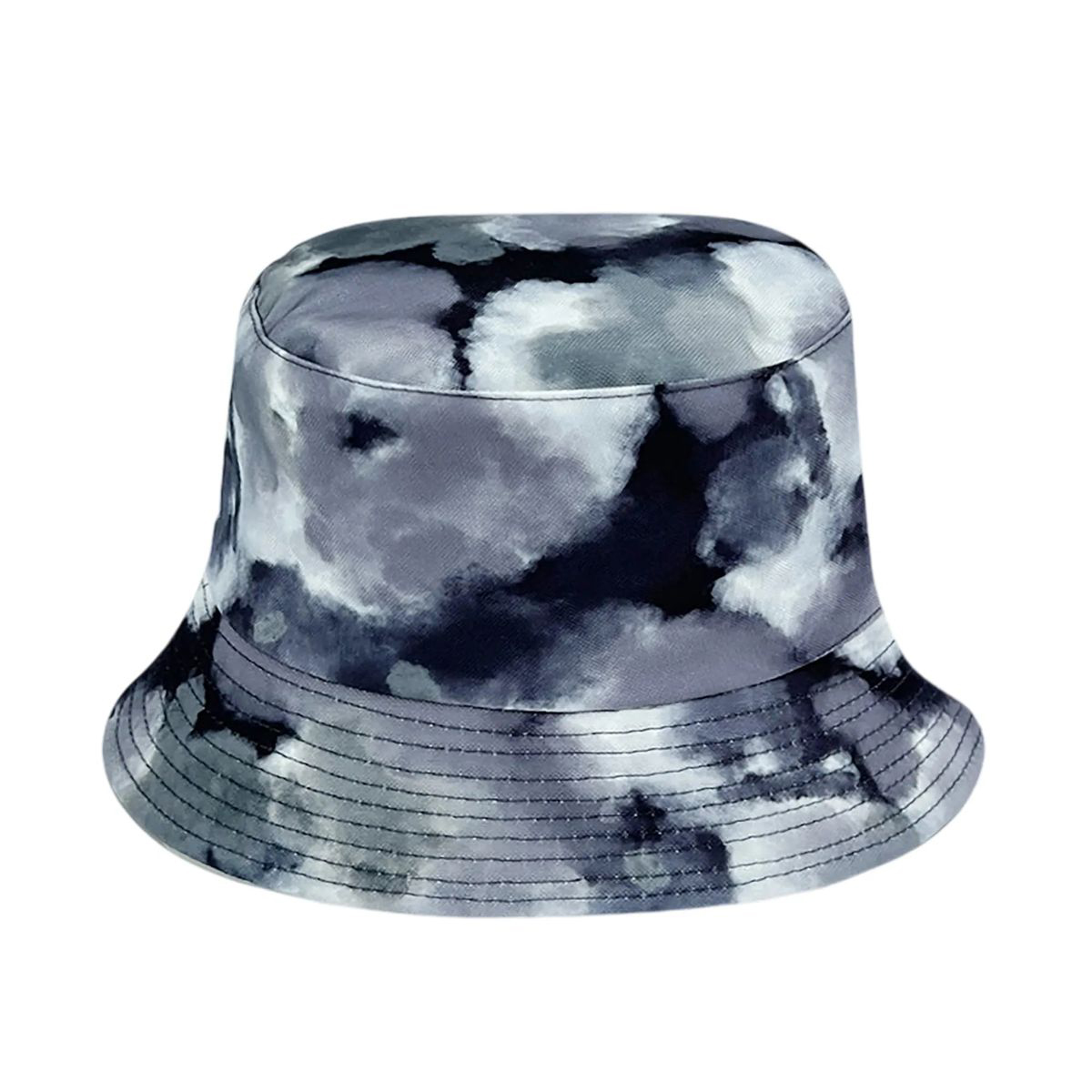 Plastic Tie Dye Hat with Foldable Double Sided Design 11