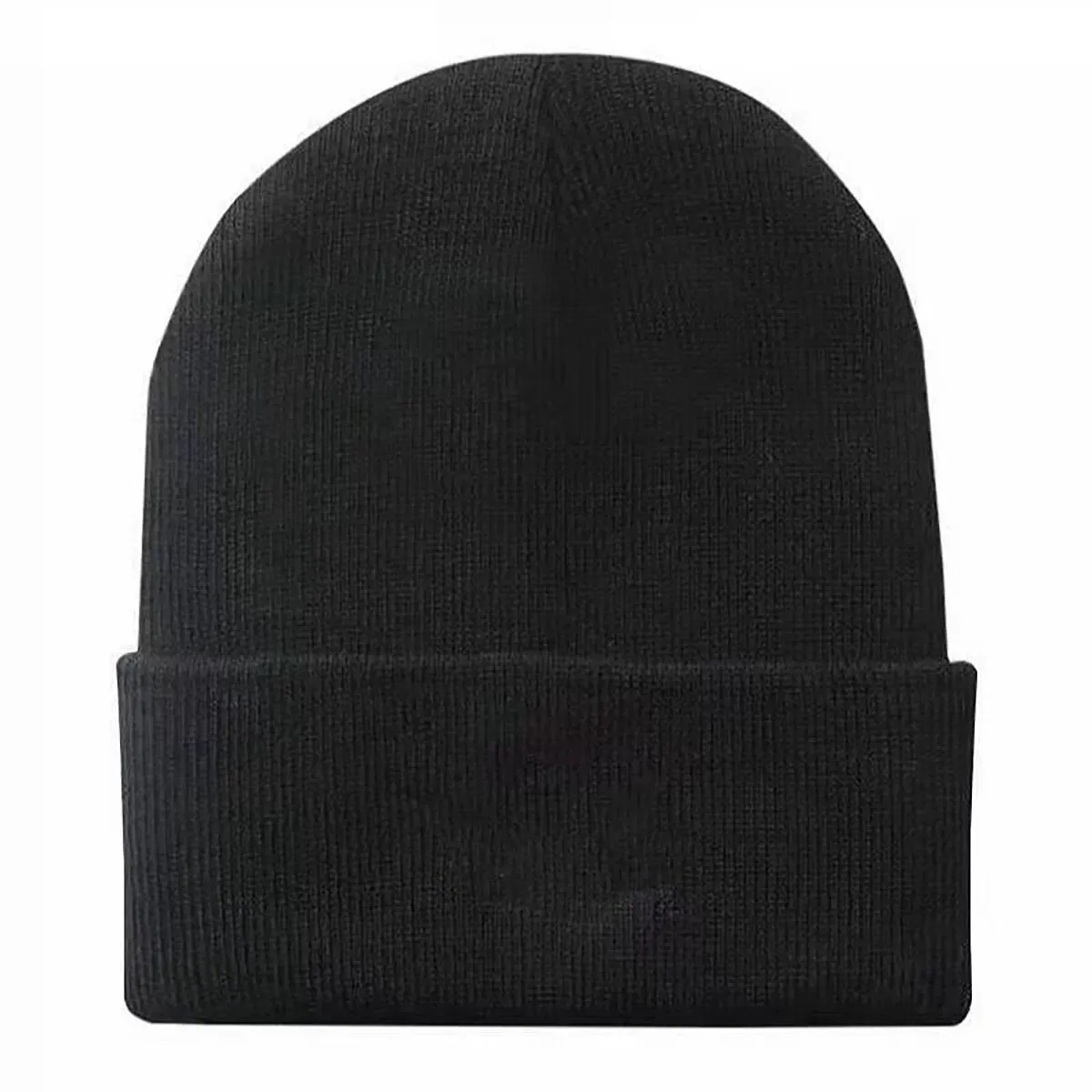 Unisex Lined Knit Beanie Hat Slouchy Warm Winter Cap 2
