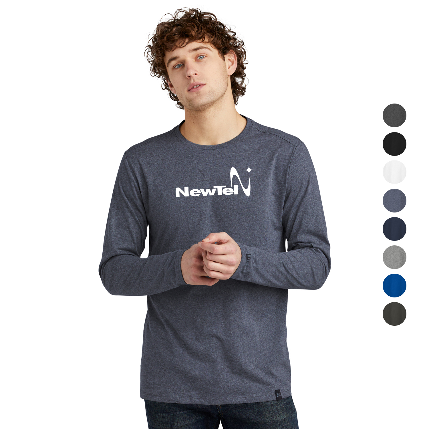 New Era® Heritage Blend Long Sleeve Crew Tee 5