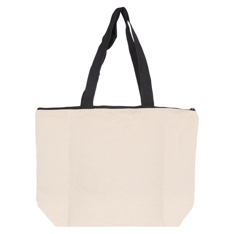 Calico Zip Shopper, custom tote bag with logo imprint 2