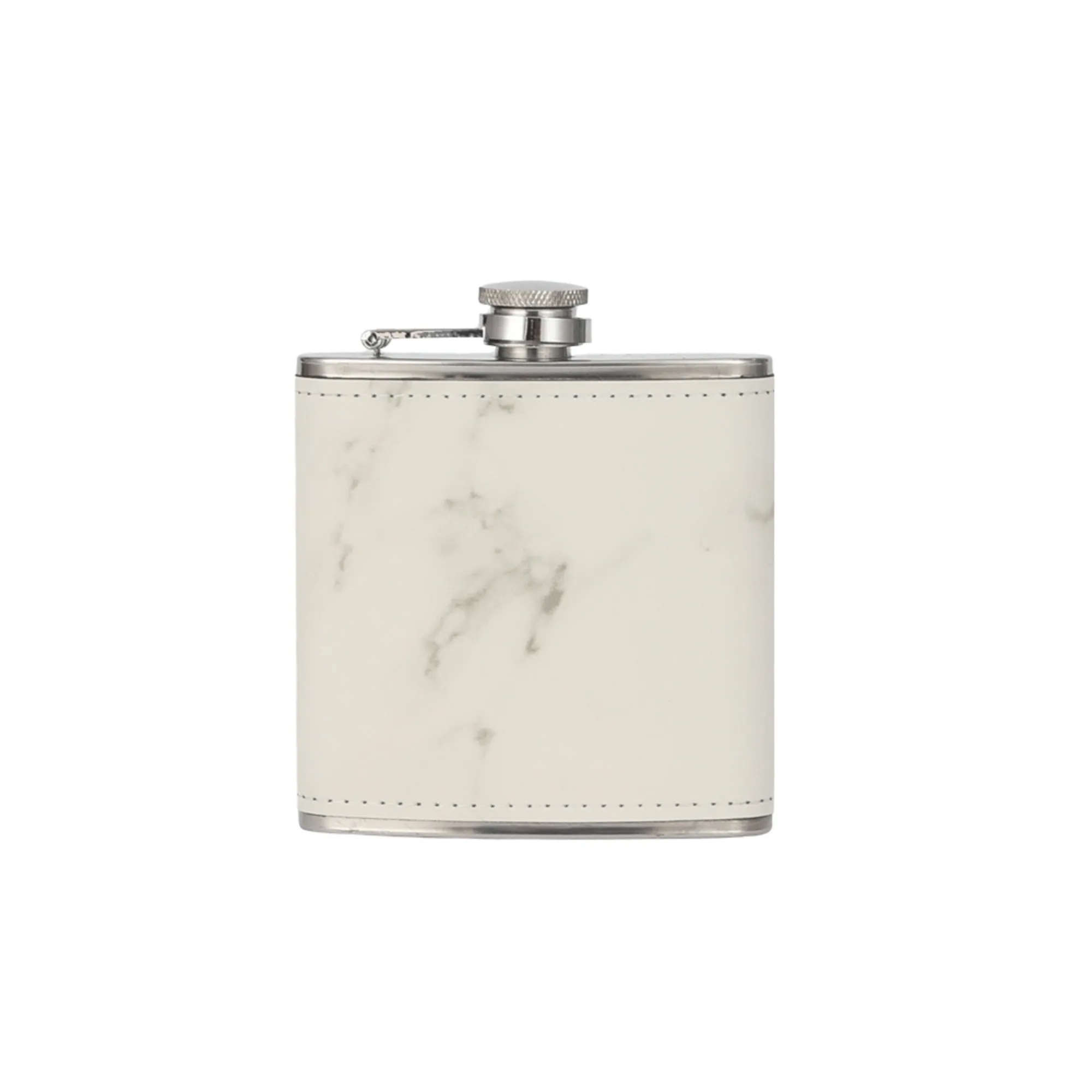 Engraved Leather Hip Flask 6oz 22