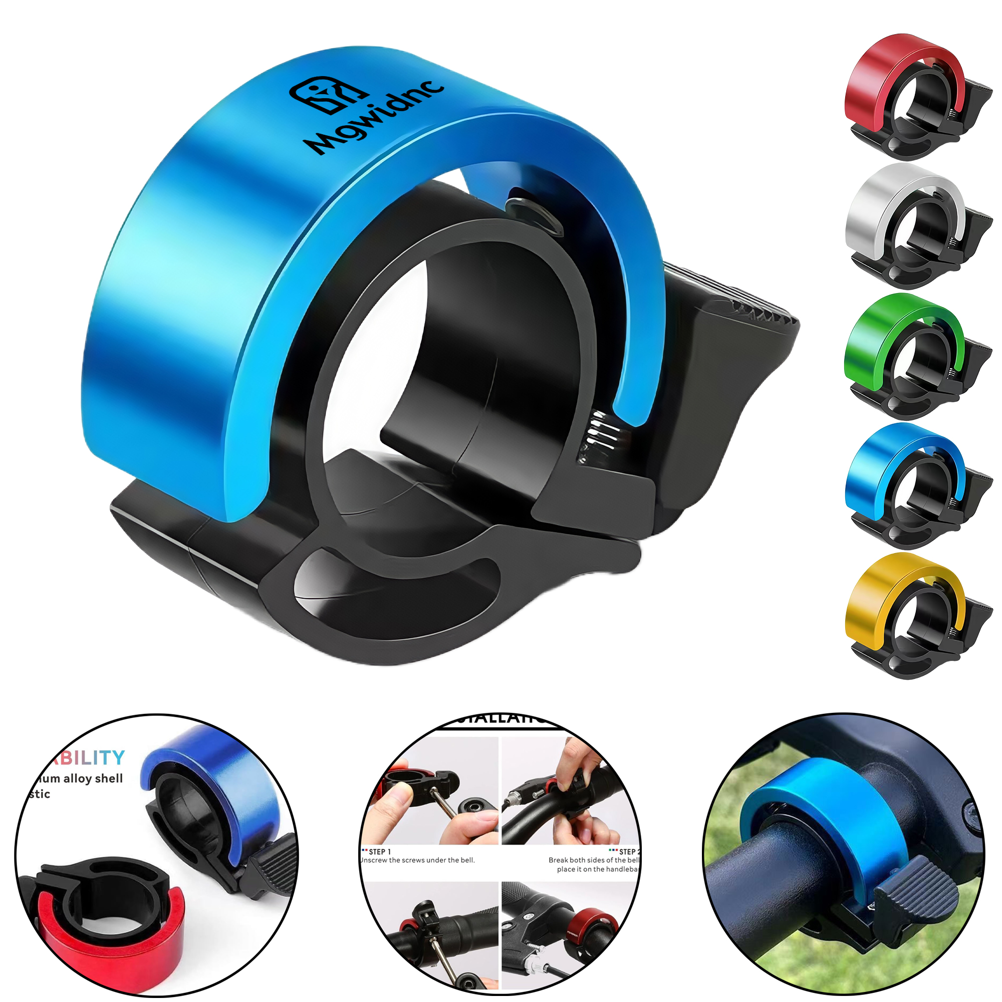Single Ring Bike Bell Loud Universal Mountain Bicycle Horn for Kids Folding Bike Compact Cycling.