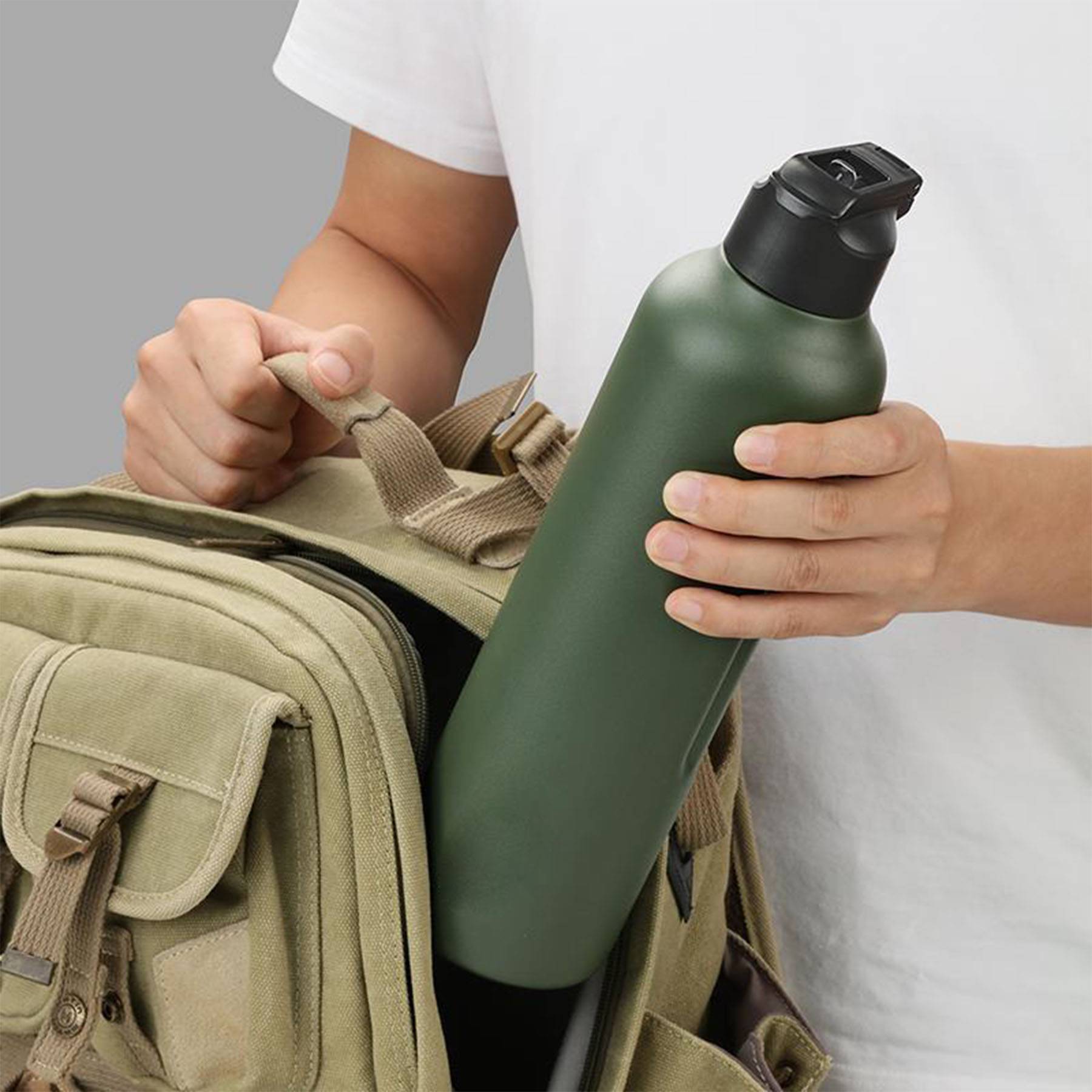33oz stainless steel portable riding car water bottle 7