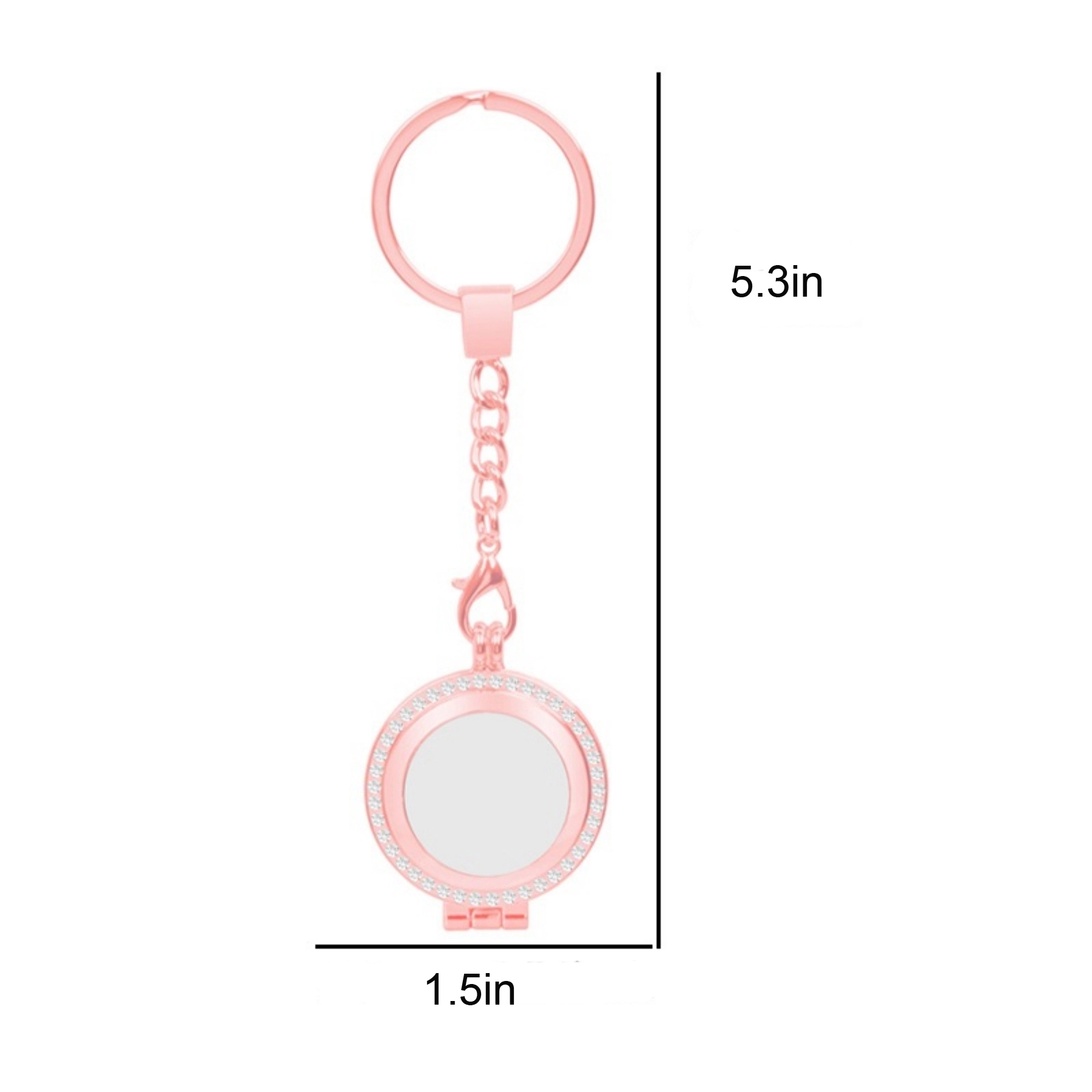 Case Keychain for Apple Airtag Holder Dog Tag Clip Key Ring 7