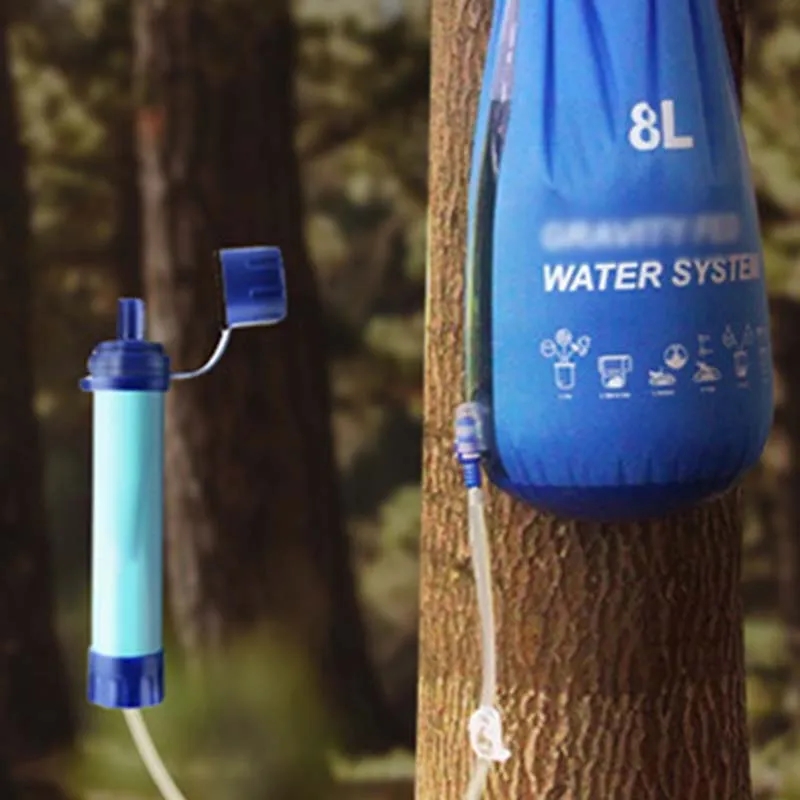 Emergency water purification straw for solo wilderness survi 8