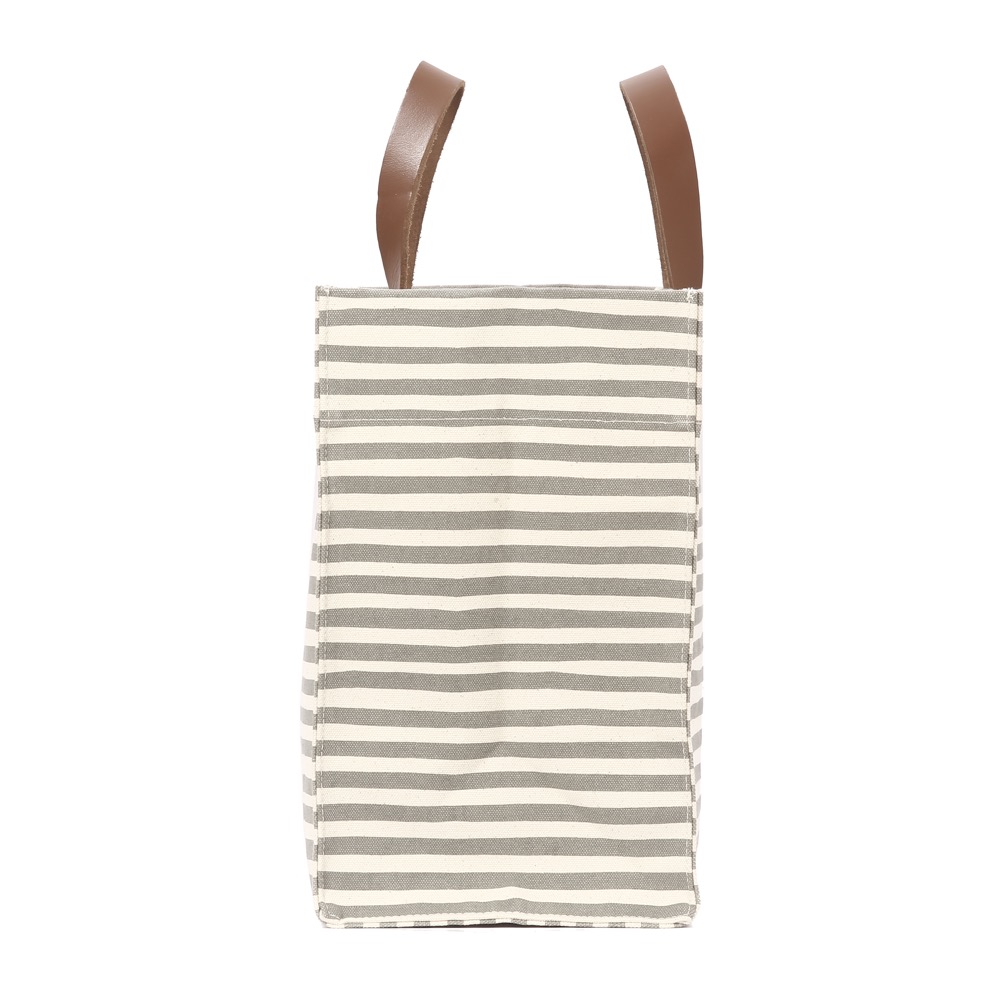 20 Oz. Super Heavy Canvas Stripe Manhattan Tote Bag 5