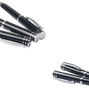 Black Business Rollerball Twist Metal Pen 10