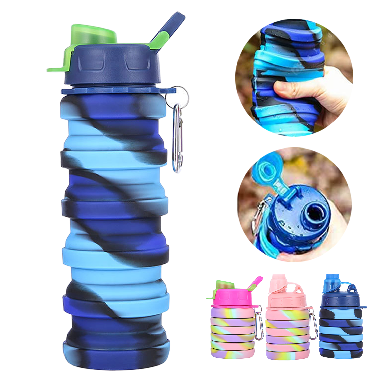 17oz Collapsible Silicone Travel Cup 6