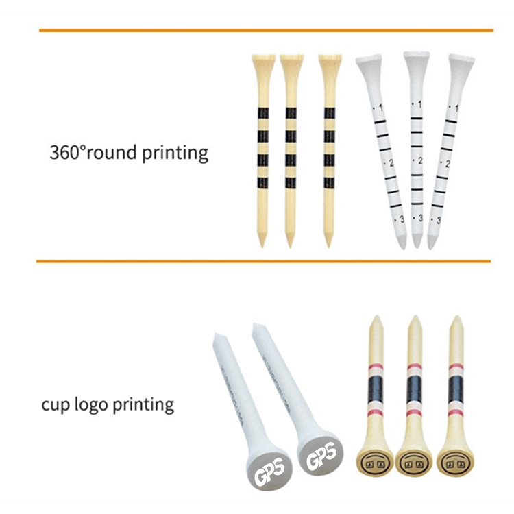 Golf Tees Professional Natural Wood 2