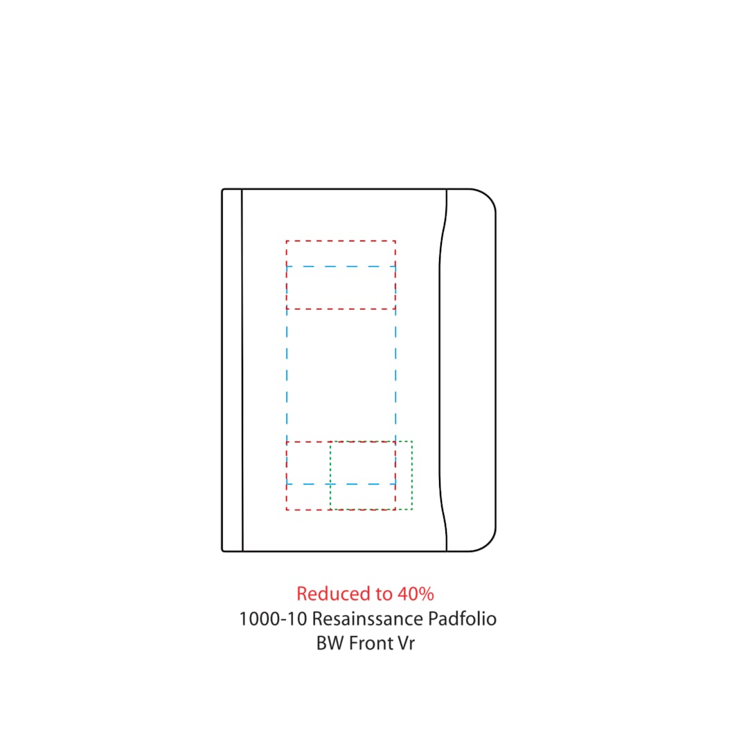 FSC® Mix Renaissance Zippered Padfolio 12