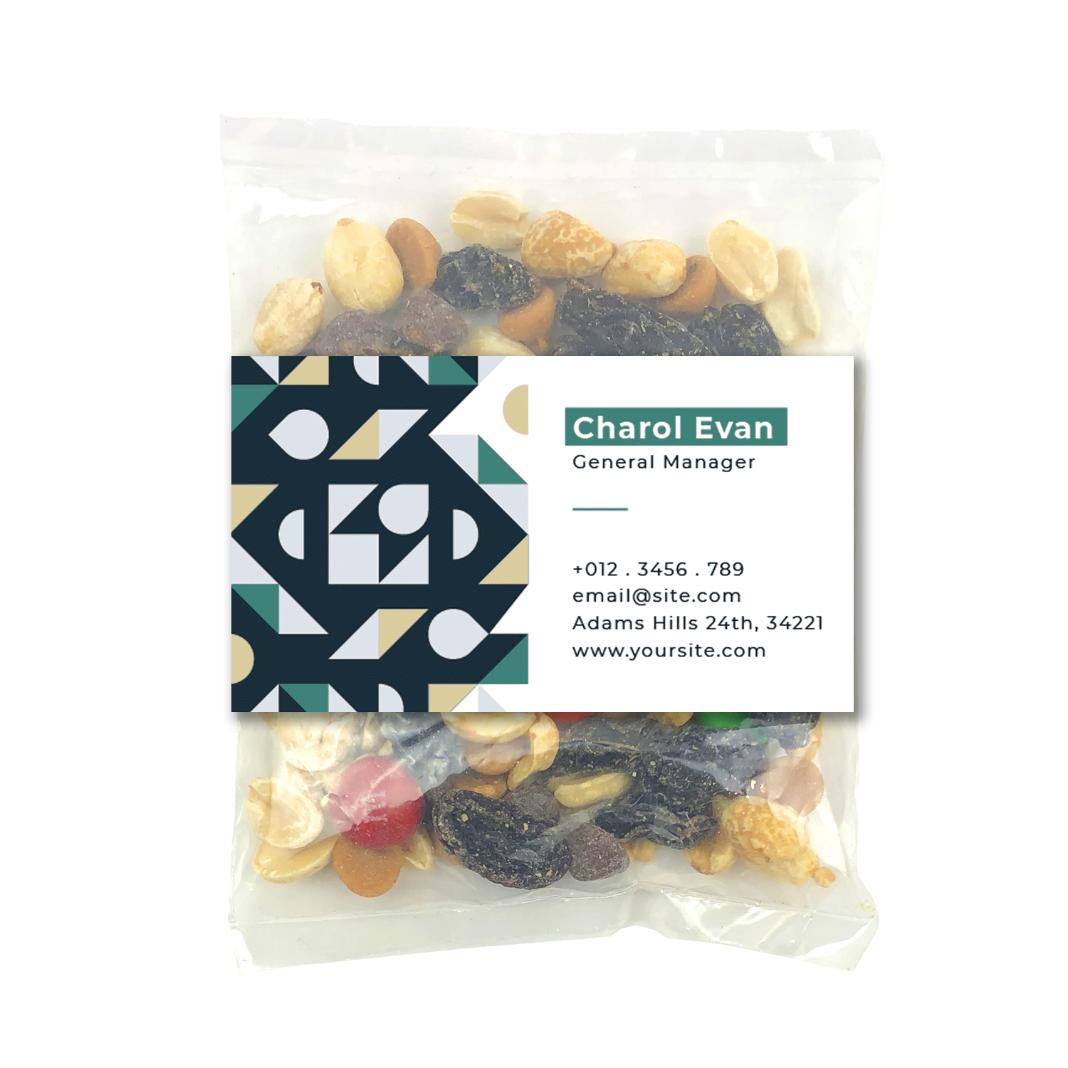 Small Snack Bag with Rectangle Magnet Standard Fill 8