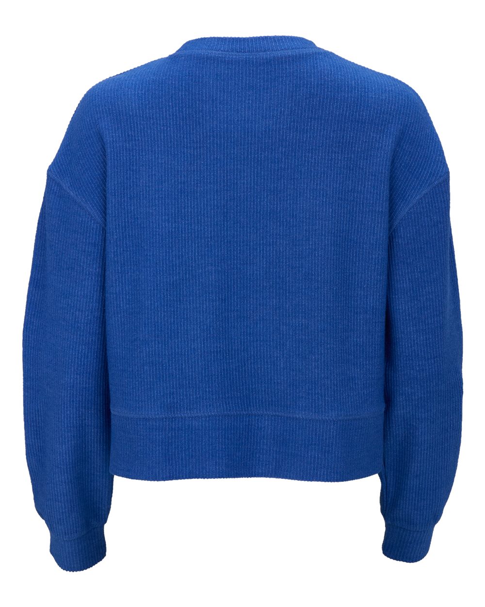 Women's Ribbed Knit Cropped Boxy Crew - BW5102 38