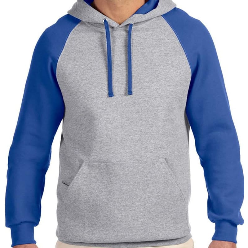 Jerzees 8 Oz., 50/50 NuBlend® Colorblock Raglan Pullover Hoo 6