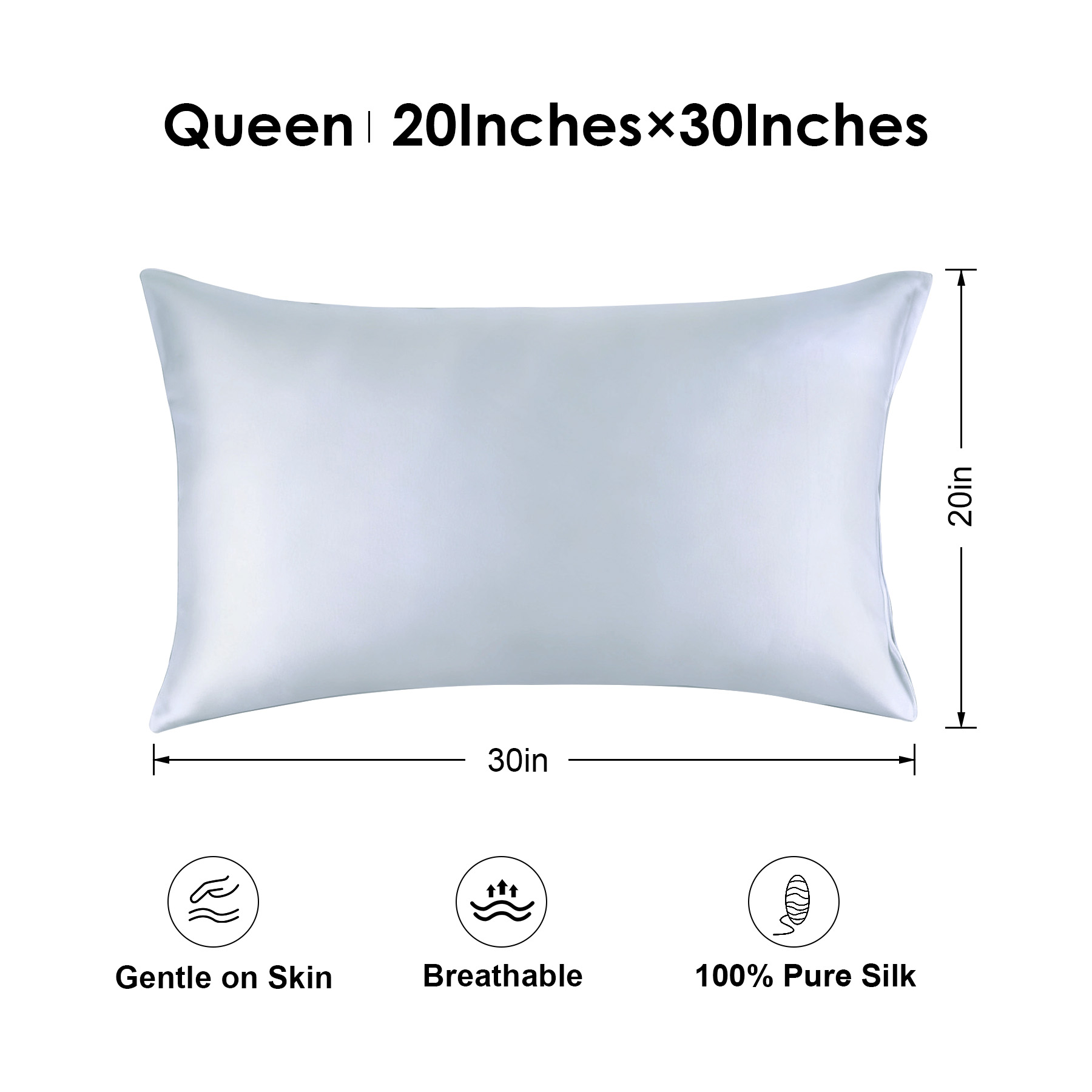 19 Momme Silk Pillowcase With Envelope Closure 5