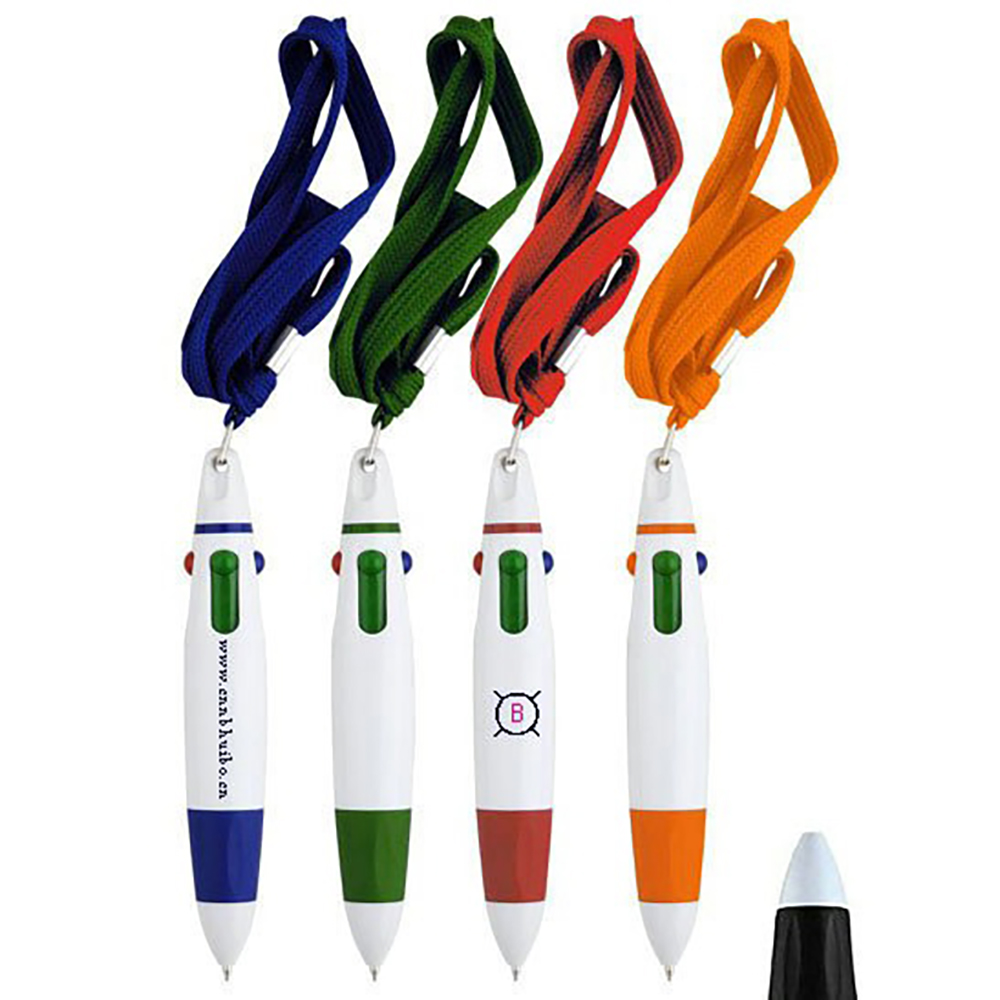4-Color Pen with Carabiners Clip 1