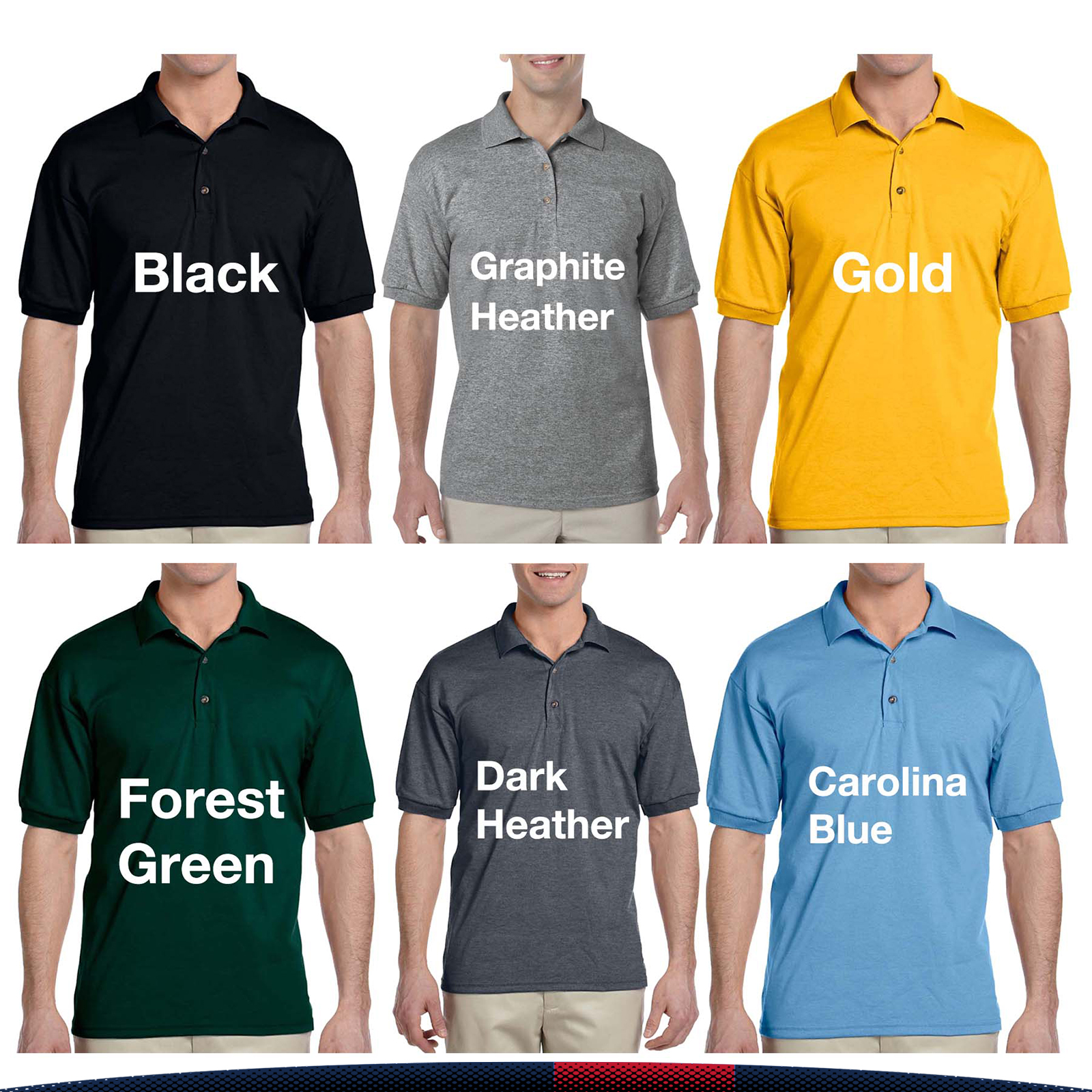 Gildan® 5.6 oz. Adult Cotton/Sports Polo Shirts 6