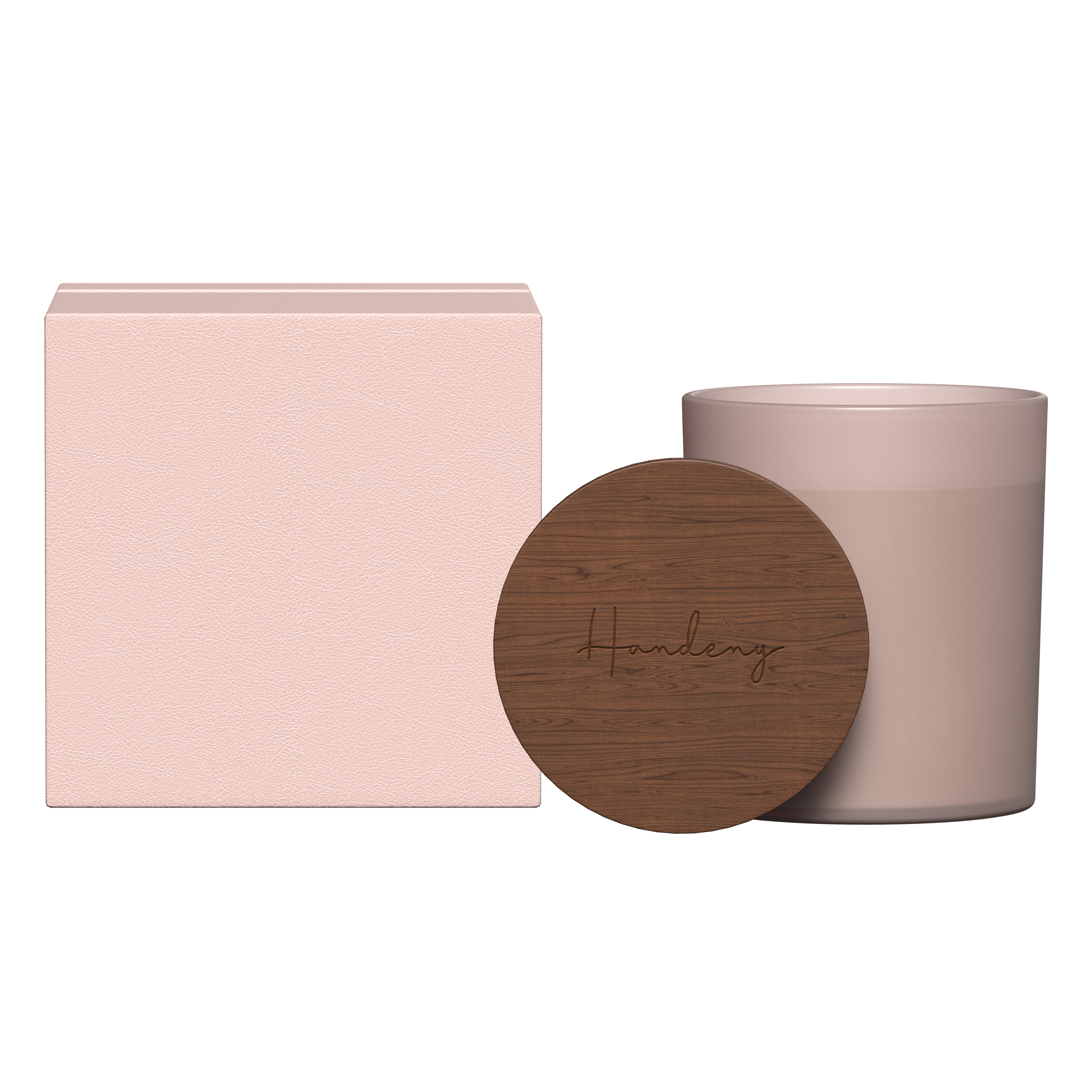 Summit glass candle with acacia wood lid 1