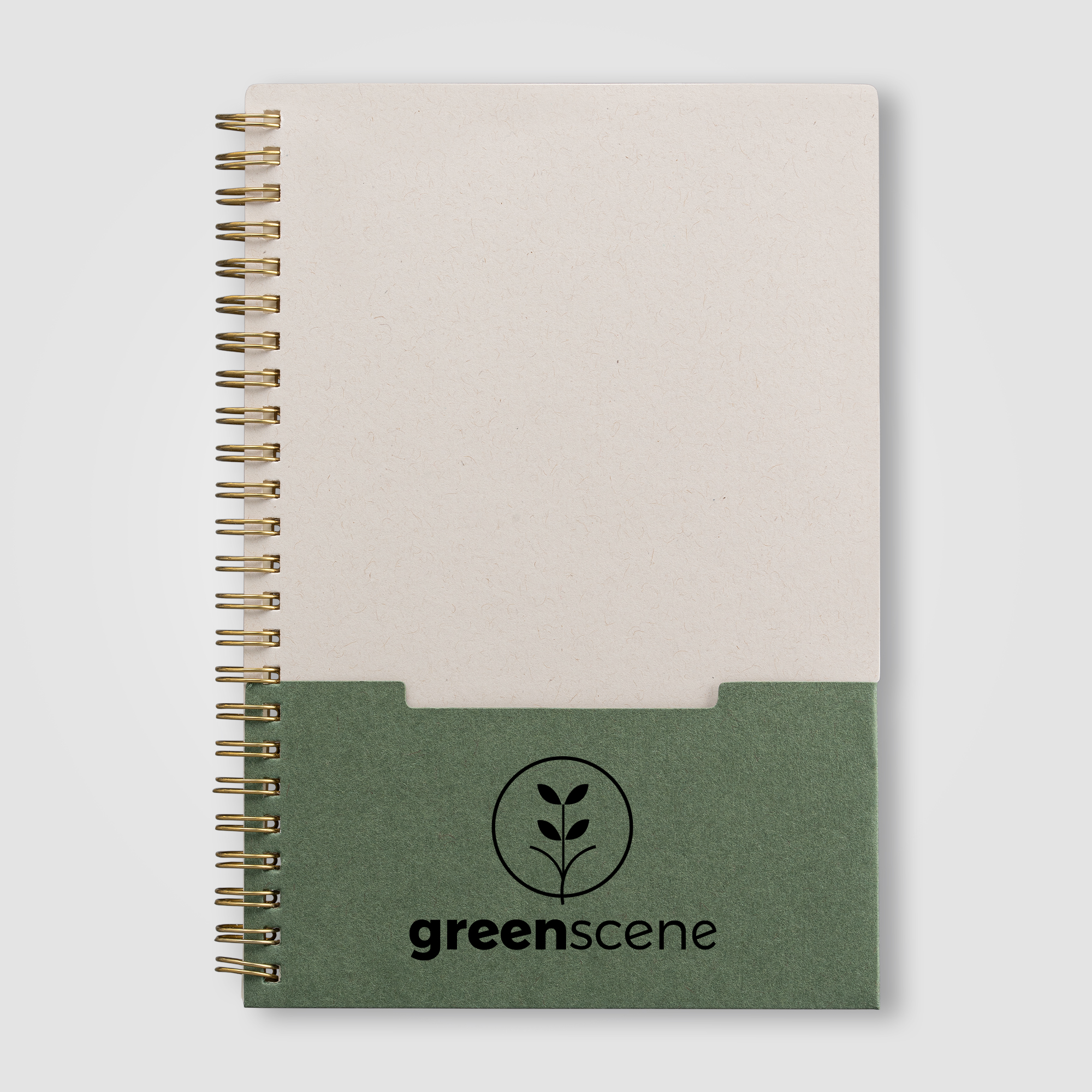 Lino FSC Paper Spiral Binding Vertical Pocket Notebook - A5 19