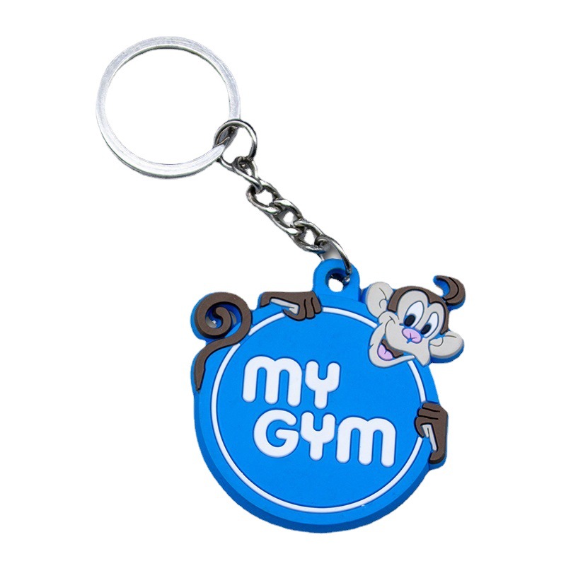 Custom Clear Silicone Label Keychain 2
