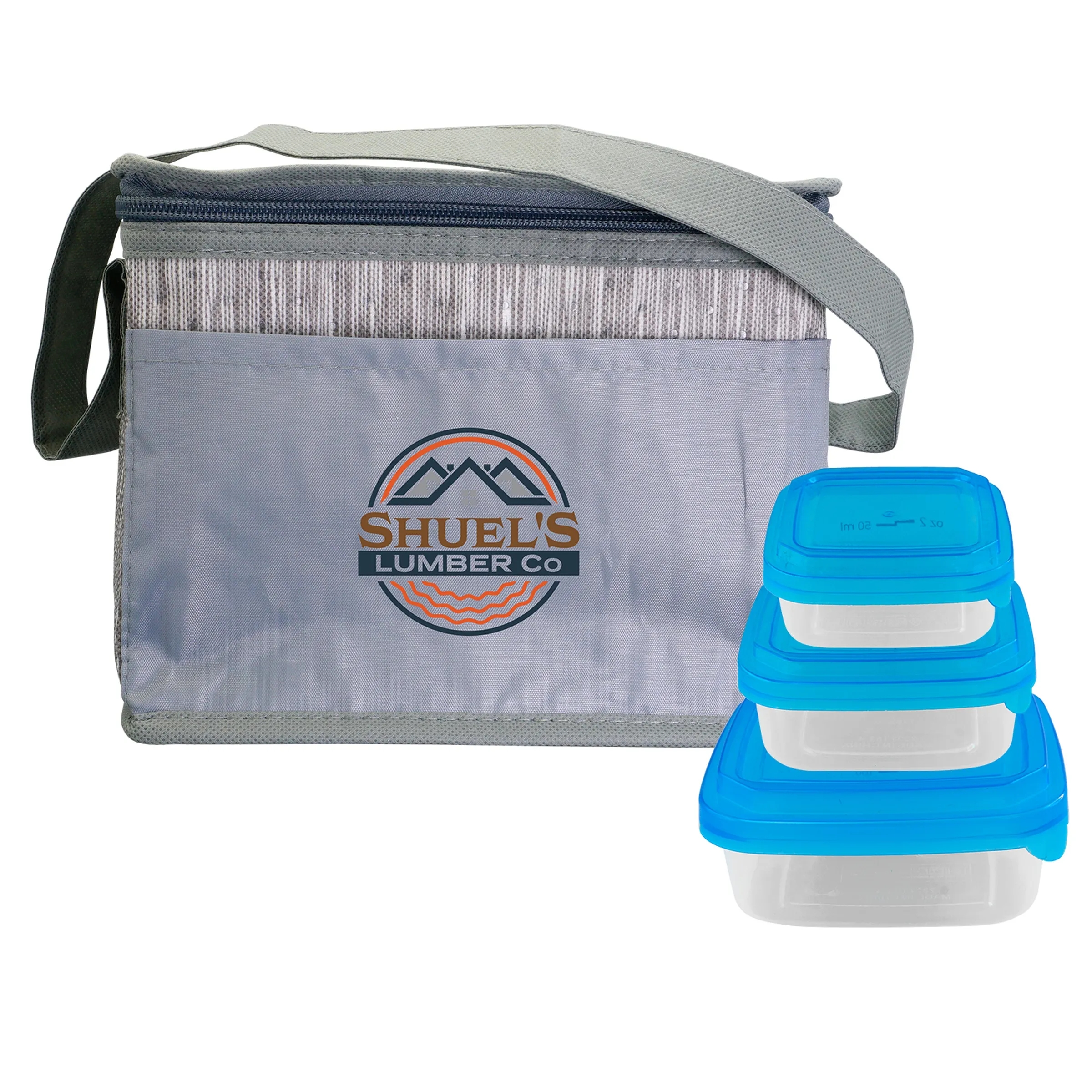 Gray Graph Portion Control Lunch Set 10