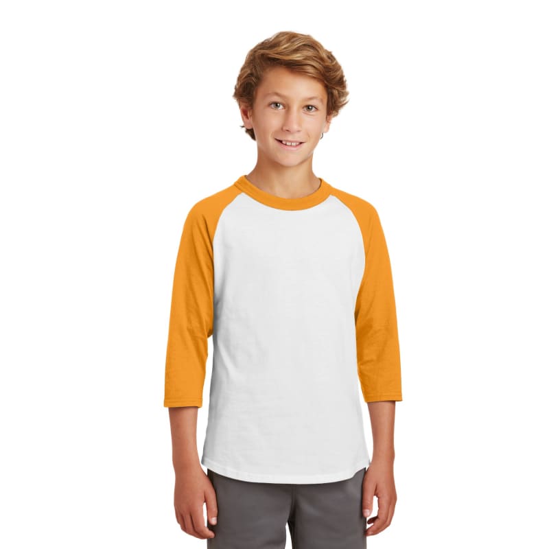 Sport-Tek Youth Colorblock Raglan Jersey. 18