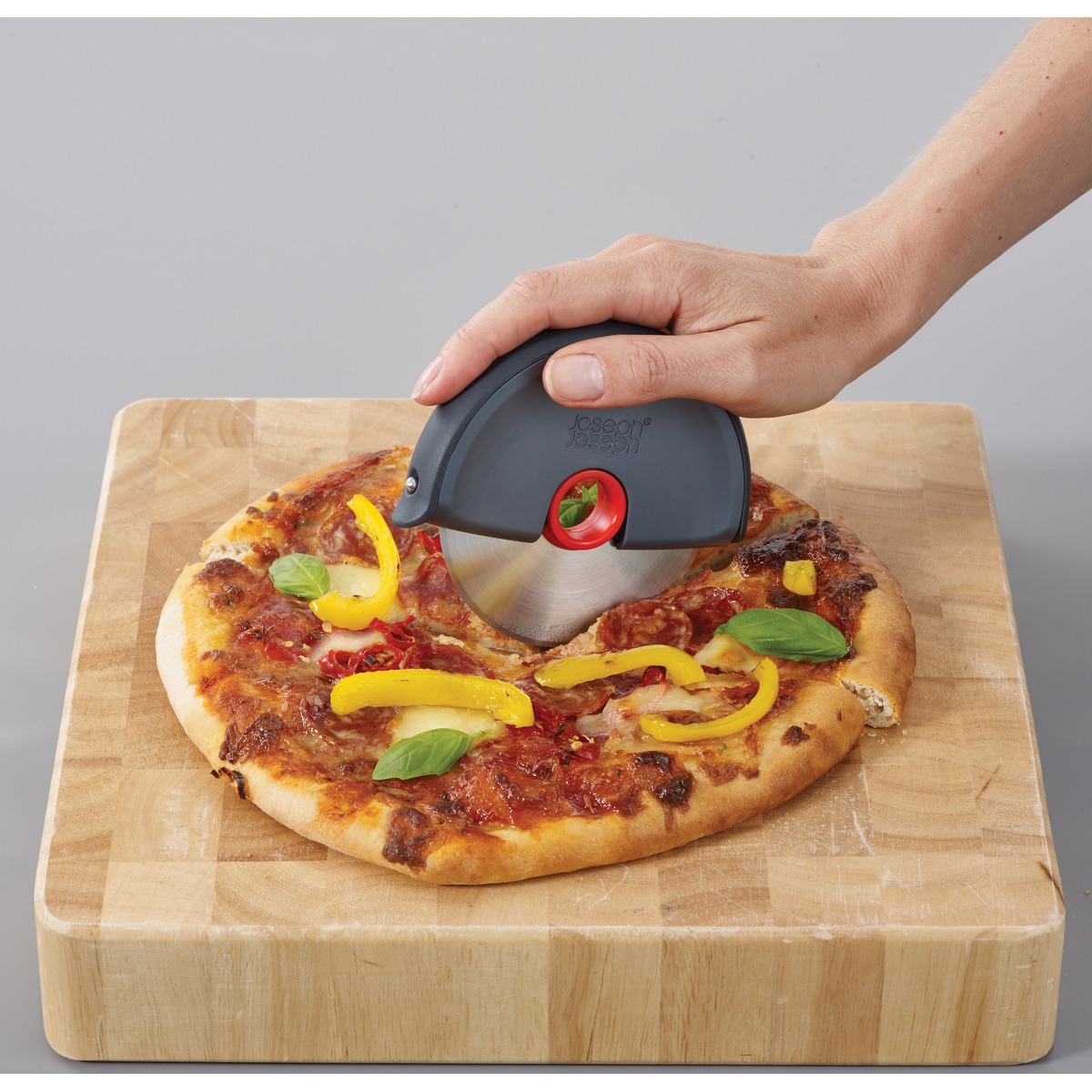 Joseph Joseph® Disc Easy-clean Gray Pizza Cutter 14
