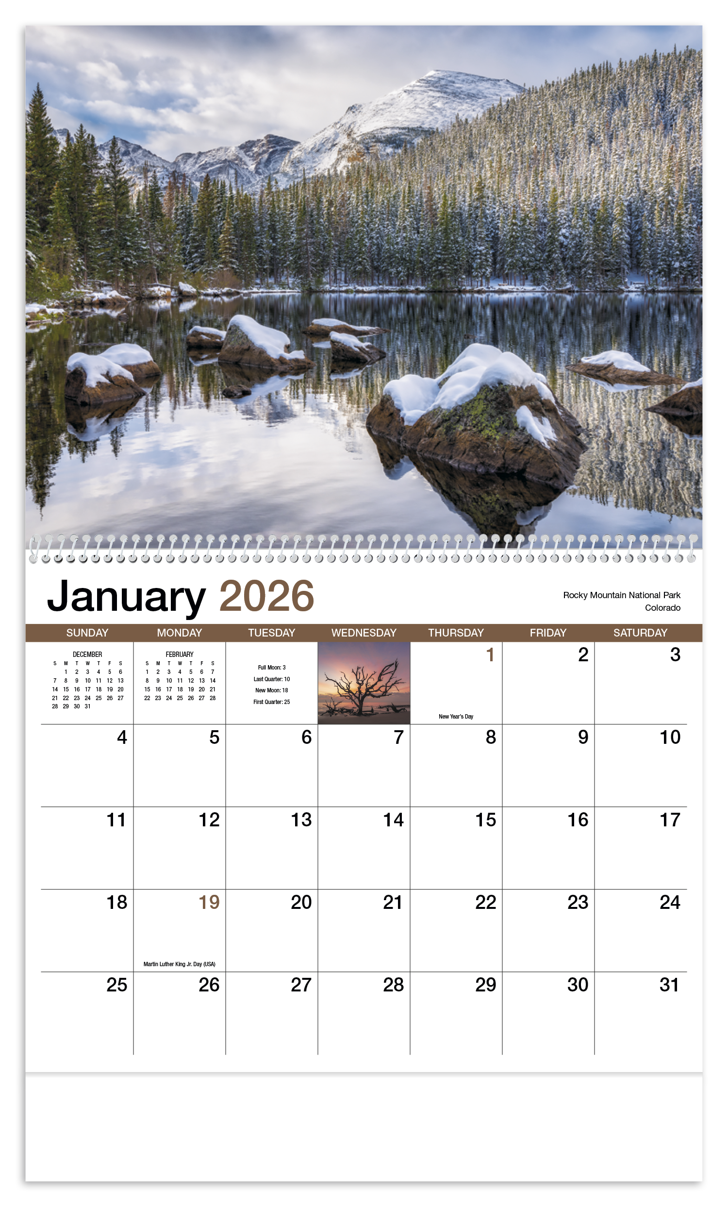 HotLine® Products Scenic America® Appointment Calendar - Spiral 4