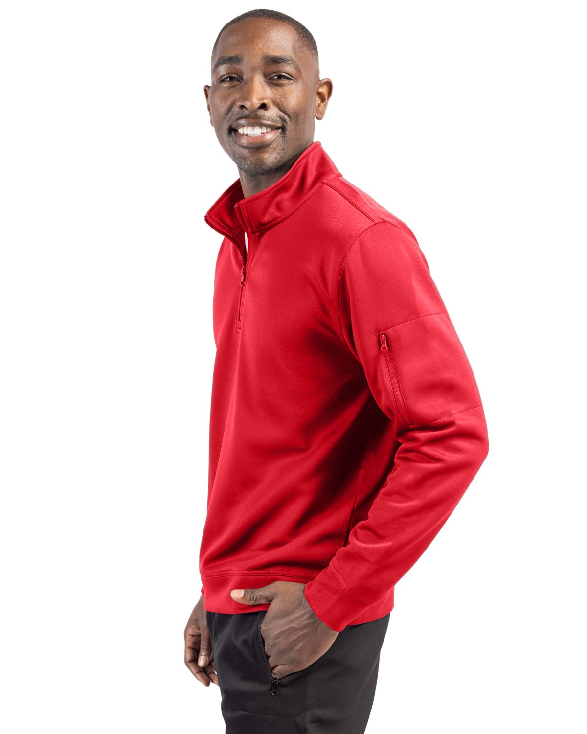 Clique Lift Solution-dyed Performance Unisex Half Zip Sweatshirt 32