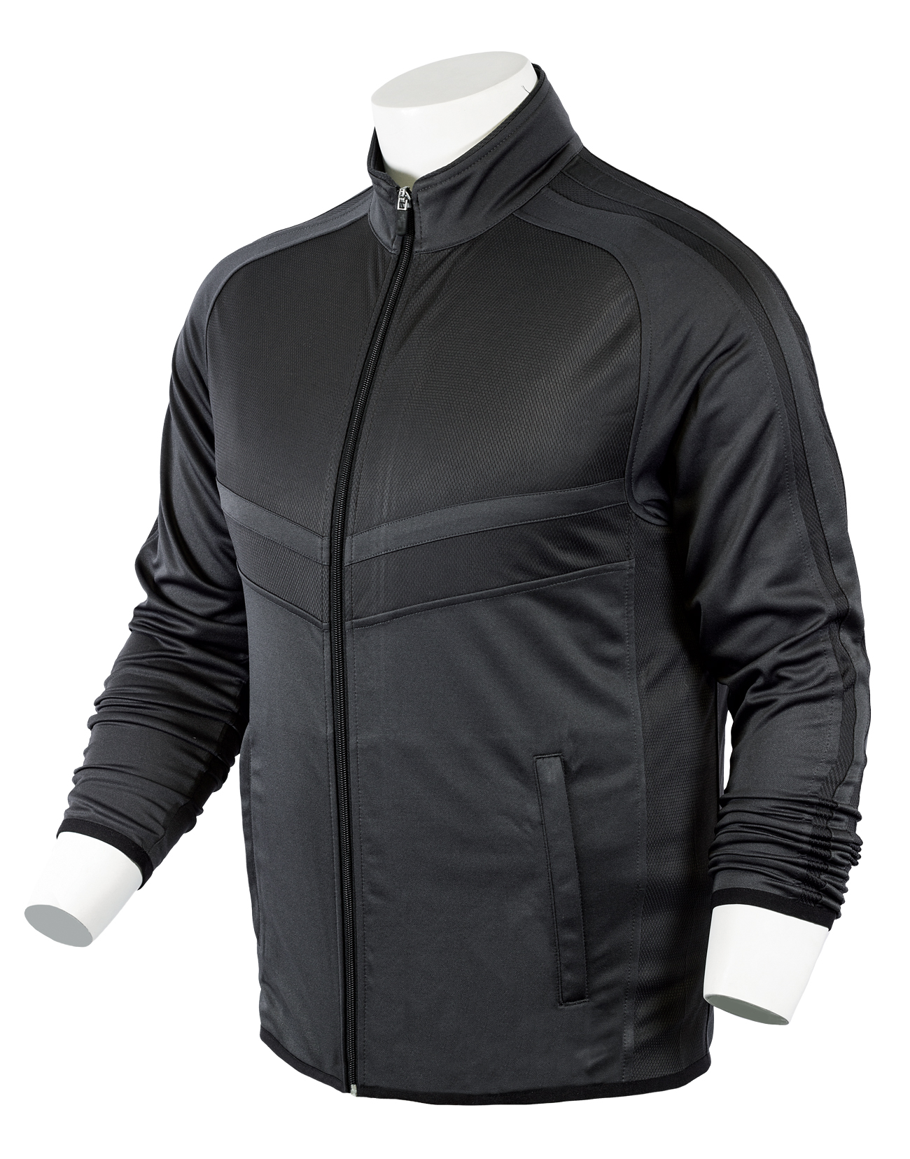 Unisex Stealth Medium Weight Fine Gauge Jersey Knit Warm-Up Jacket 3