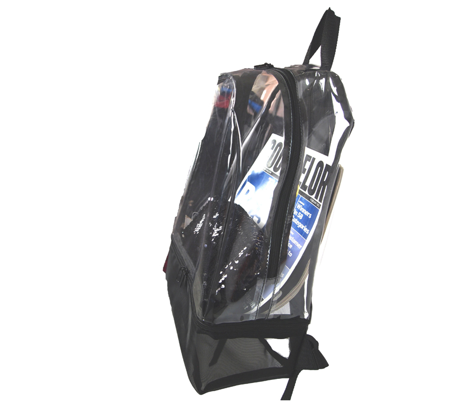 2-Compartment Clear Bag PVC Transparent Backpack 4