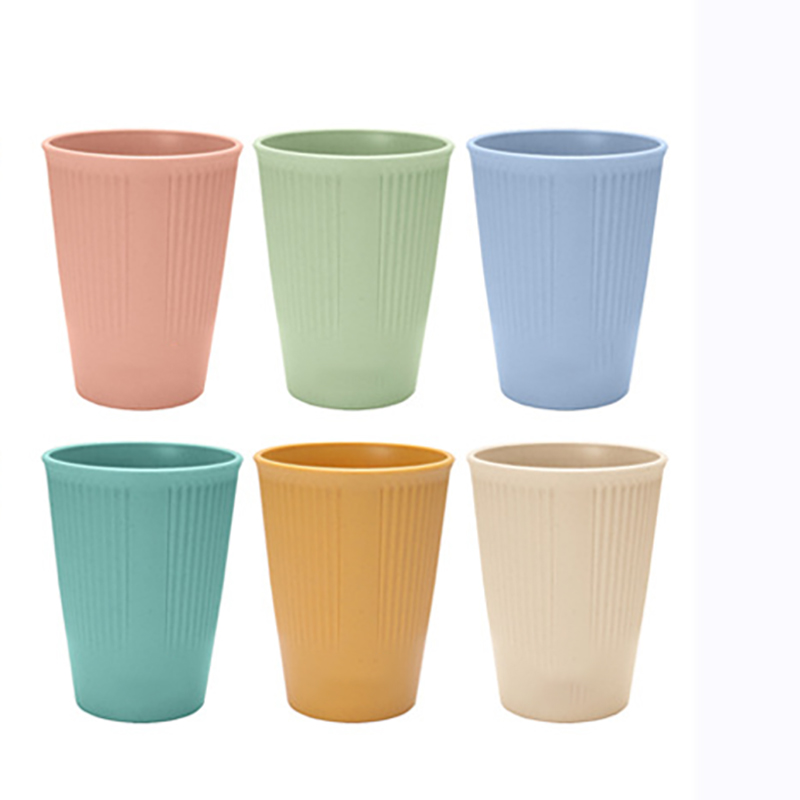 Reusable Wheat Straw Cup Unbreakable Travel Gargle Cup 2