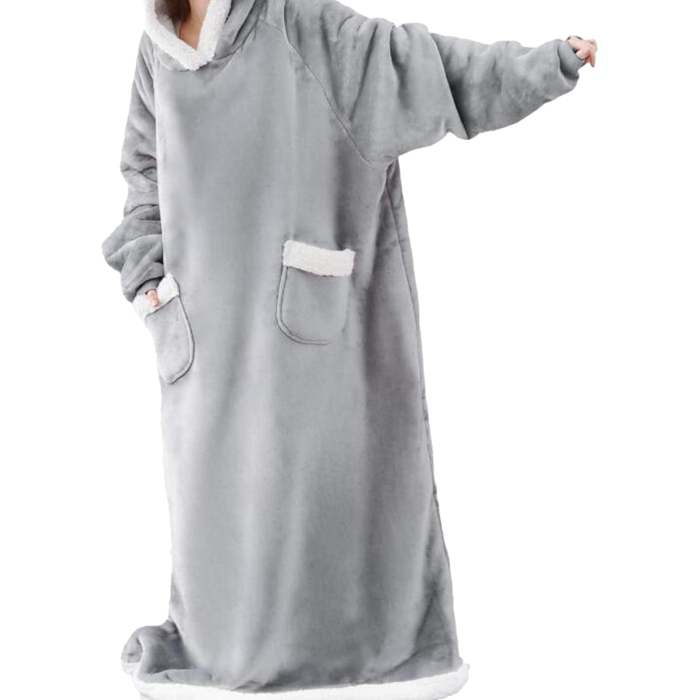 Polyester Winter Extended And Thickened Lazy Blanket 10