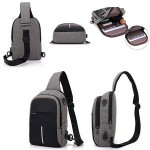 Waterproof Travelling Smart Satchel with USB Charging 1