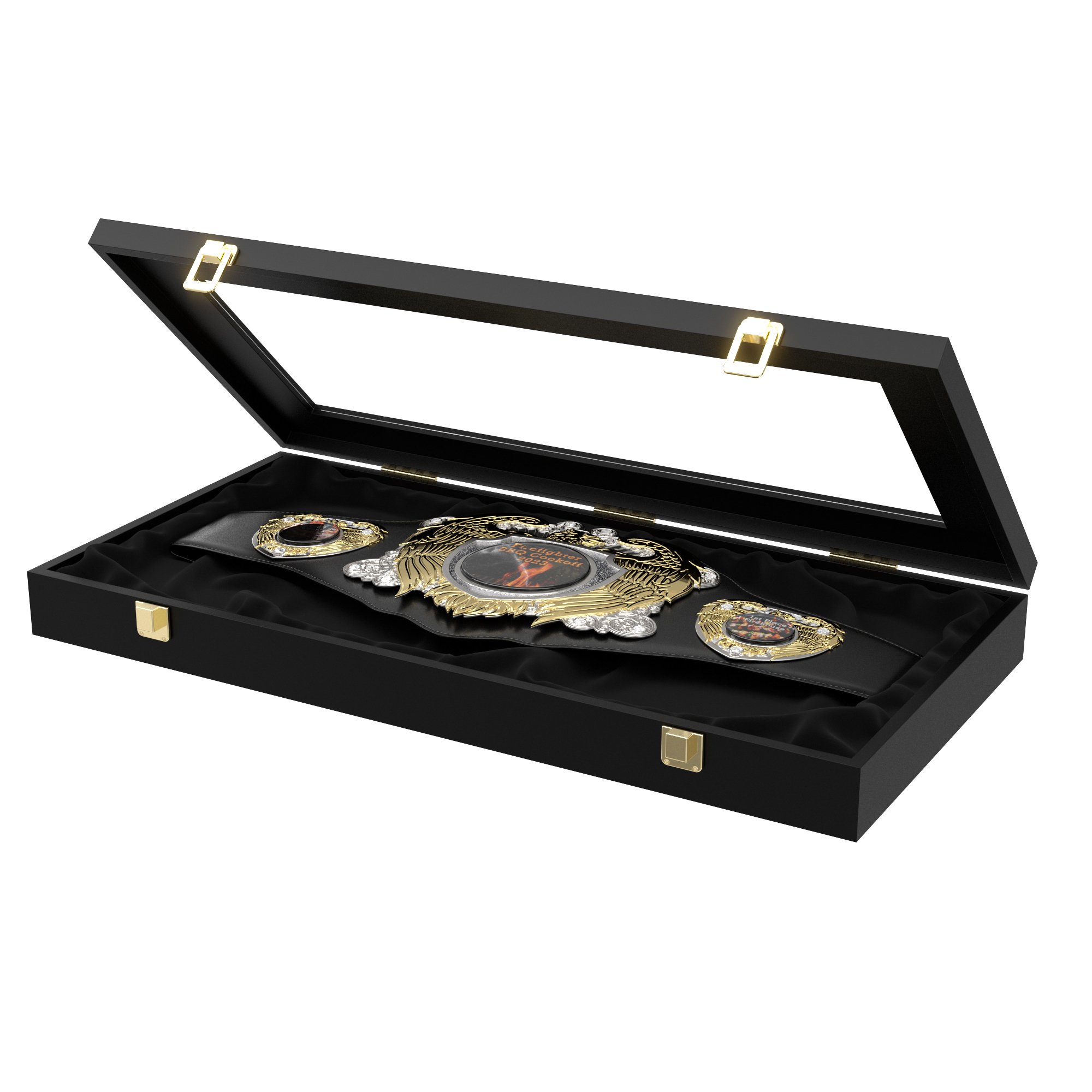 Express Vibraprint® Legion Award Belt w/ Black Leather 21