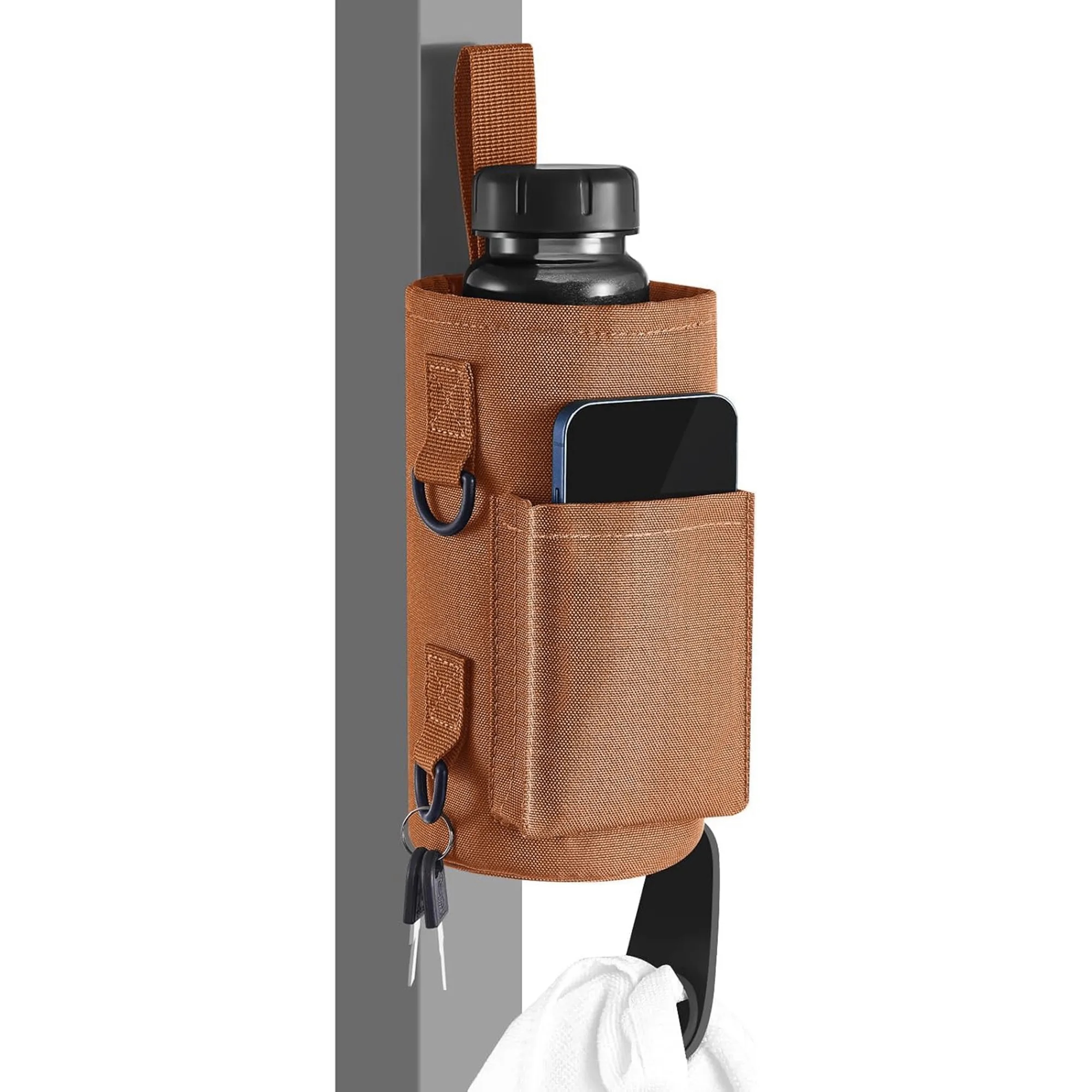 Magnetic Closure Water Bottle Holder Crossbody Bag 4